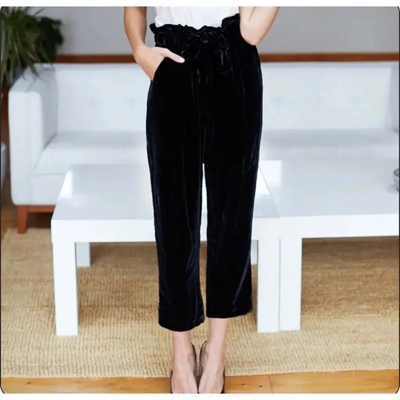 Emerson Fry Paris Silk Velvet Pants Size Small - Picture 2 of 8